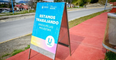 La Municipalidad de Ushuaia realiza trabajos de puesta en valor del Paseo del Centenario