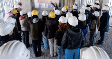 Estudiantes de Escuelas Técnicas Provinciales recorrieron la Obra del Hospital Regional de Ushuaia