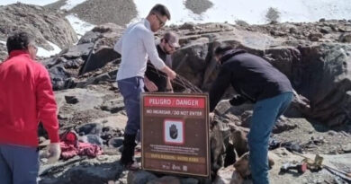 Recuerdan que se encuentra Restringido el Ingreso a las Cuevas del Glaciar Vicinguerra